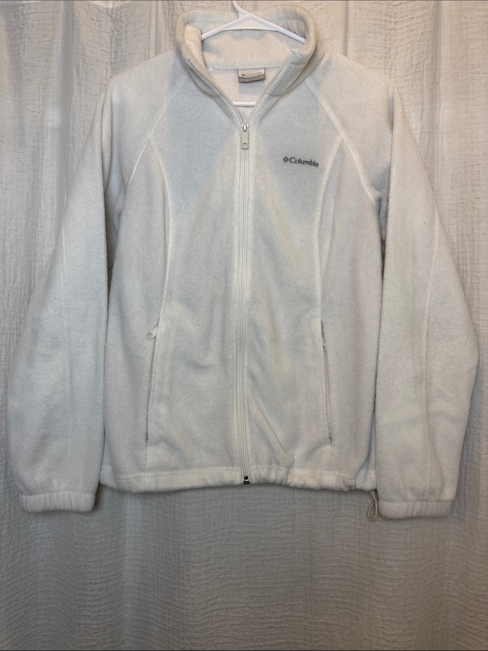 Columbia Benton Springs Full Zip Fleece Jacket - White - Medium